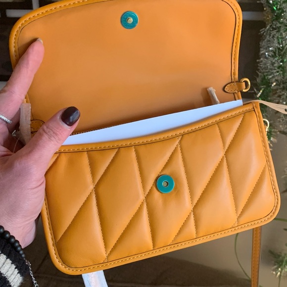 SOLD⛔️Authentic COACH 1941 Nappa leather quilted magnetic flap crossbody - Picture 6 of 15